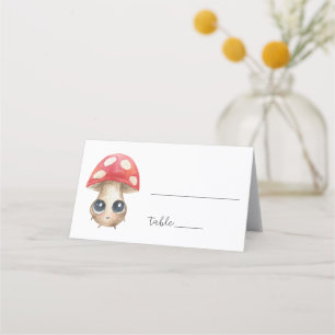 Cute mushroom - place card