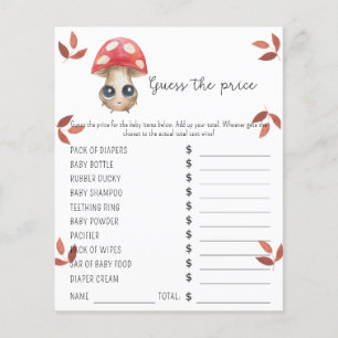 Cute mushroom Price Guess Game