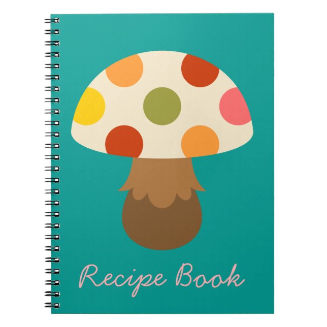 Cute mushroom recipe notebook (Front)