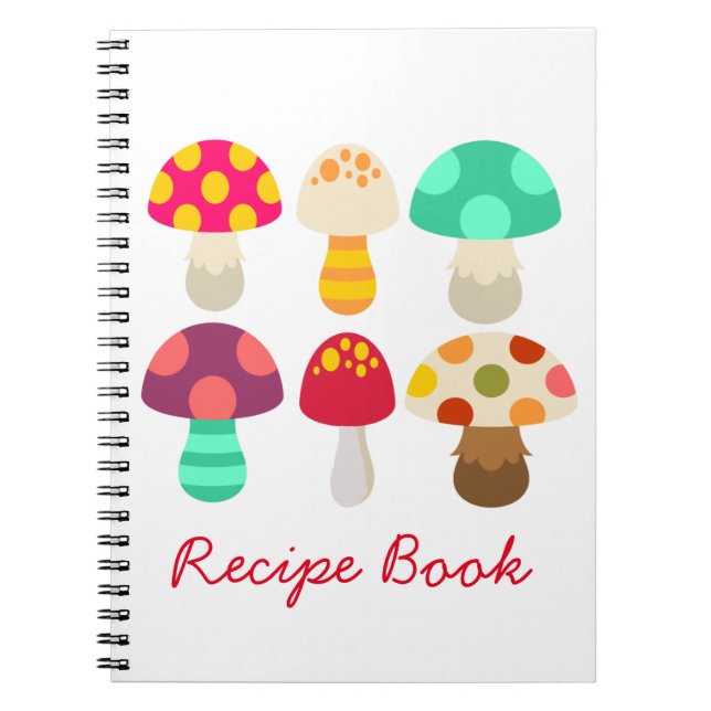 Cute mushroom recipe notebook (Front)