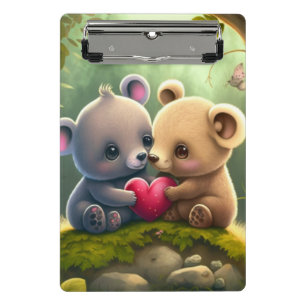 Cute mushrooms in the forest      clipboard