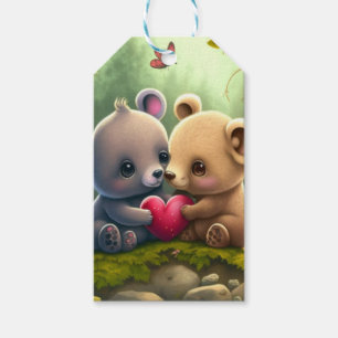 Cute mushrooms in the forest              gift tags