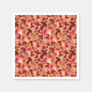 Cute Mushrooms Napkin