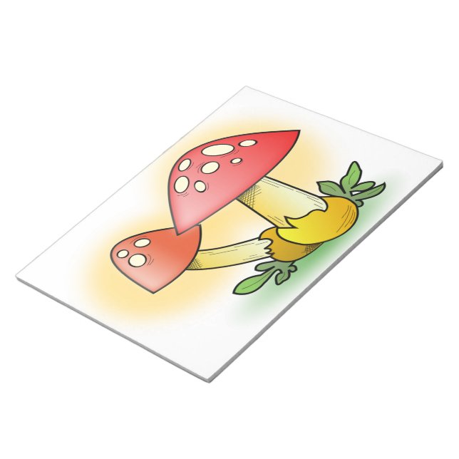 CUTE MUSHROOMS NOTEPAD (Angled)