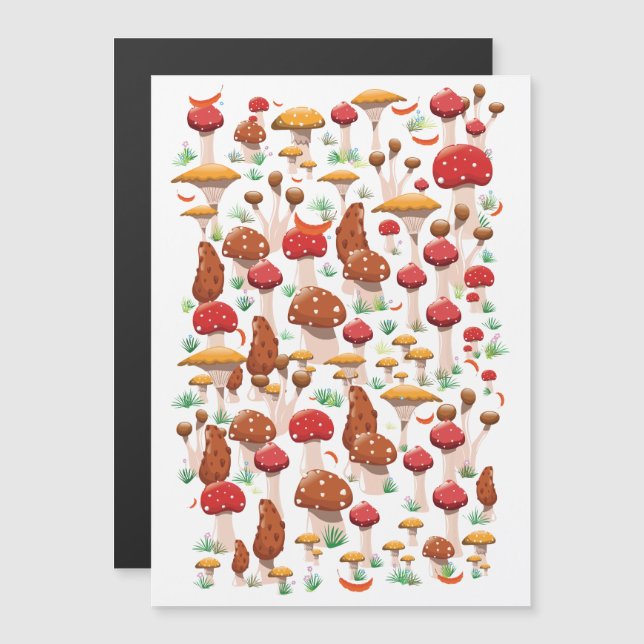 Cute Mushrooms Pattern (Front/Back)
