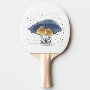 Cute mushrooms ping pong paddle