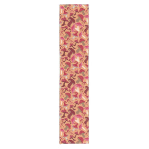 Cute Mushrooms Short Table Runner