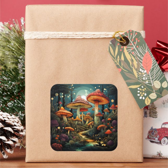 Cute mushrooms sticker (Holiday)