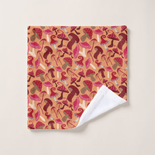 Cute Mushrooms Wash Cloth