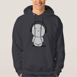 Cute Music Cartoon - Headphones Hoodie