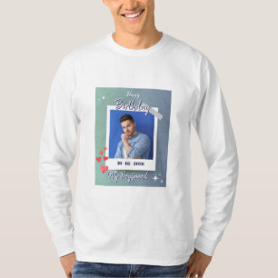Cute My Boyfriend Birthday Gift Design T-Shirt