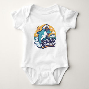 Cute My First Cruise Baby Bodysuit