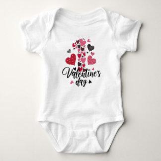 CUTE MY FIRST VALENTINES DAY SAYING BABY BODYSUIT