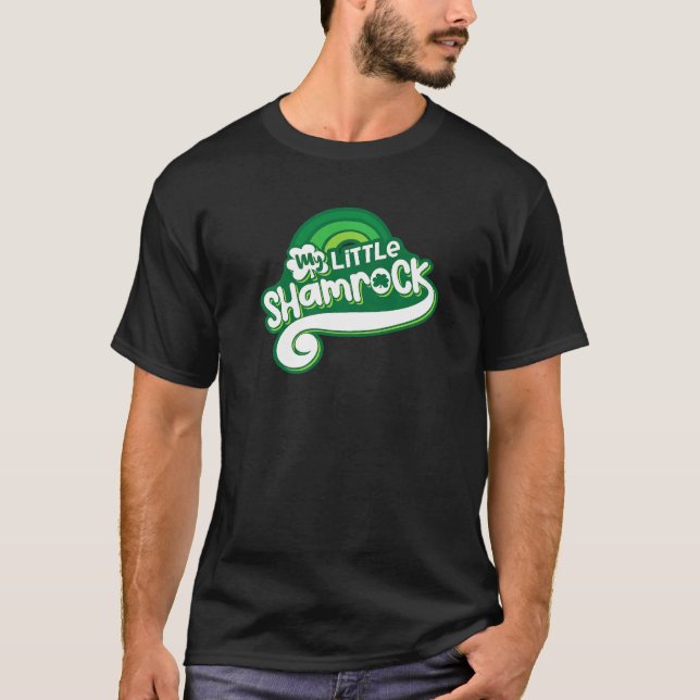 Cute My Little Shamrock With Green Rainbow, Men Wo T-Shirt (Front)
