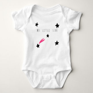 Cute My little Star Comet Space Drawing Girl Baby Bodysuit