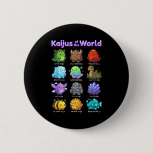 Cute Mythical Beast Collection Kawaii Kaiju Charac 6 Cm Round Badge