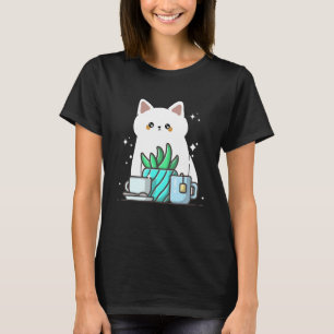 Cute Namaste Kitten Do Yoga Gardening Coffee T-Shirt