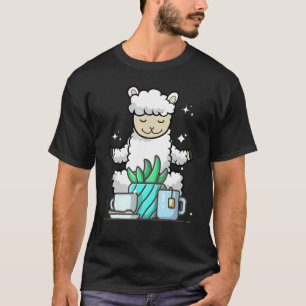 Cute Namaste Sheep Do Yoga Gardening  Coffee T-Shirt