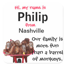 Cute Name Badges for Family Reunions