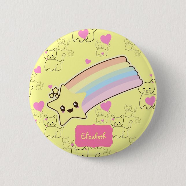 Cute Named Gifts for Granddaughter Daughter Cats  6 Cm Round Badge (Front)