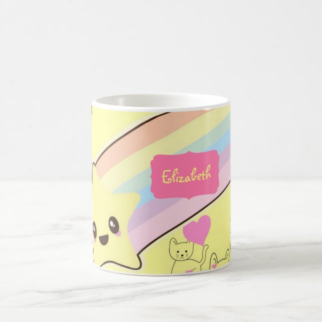 Cute Named Gifts for Granddaughter Daughter Cats  Coffee Mug (Center)