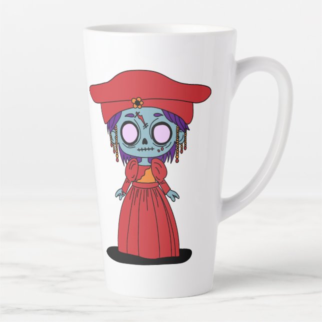 Cute Namibian Zombie Latte Mug (Right)