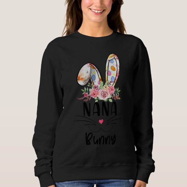 Cute Nana Bunny Easter Sweatshirt (Front)