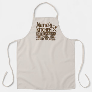 Cute Nana's kitchen word art Apron