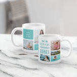 Cute Nanny Grandchildren Photo Collage Coffee Mug<br><div class="desc">Only the best moms get promoted to Nanny! Celebrate grandma with this sweet photo mug featuring the quote in handwritten style typography and seven photos of her grandchildren arranged in a collage layout. Personalise with a custom message (we love it with the grandkids' names) and the year for a perfect...</div>
