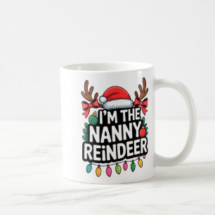 Cute Nanny Reindeer Christmas Family Matching Holi Coffee Mug
