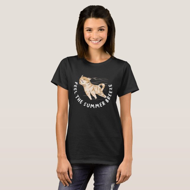 Cute Nap funny Humourous Cat Sleeping  T-Shirt (Front Full)