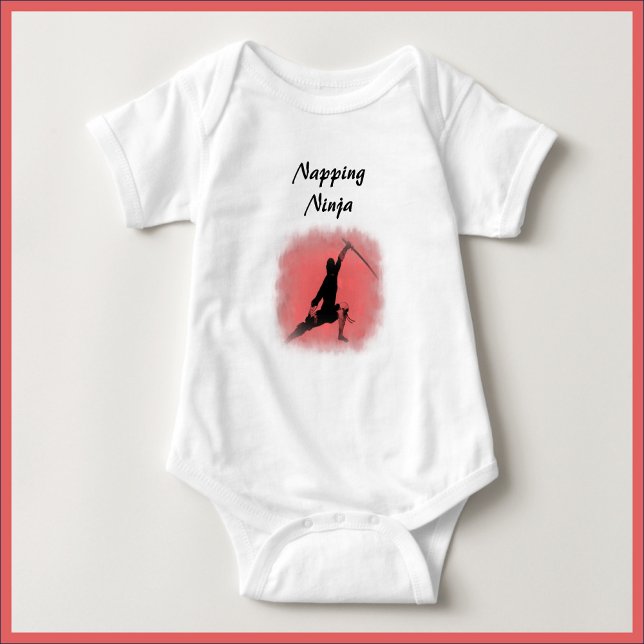 Cute Napping Ninja Baby Bodysuit (Creator Uploaded)