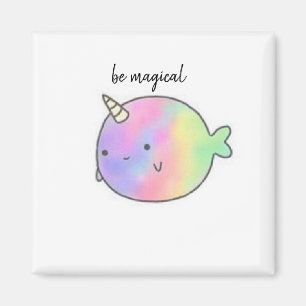 cute narwal magnet