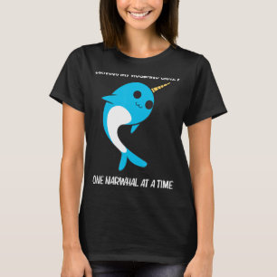 Cute Narwhal For Women Mum Narwhale Narwhal Tusk T-Shirt