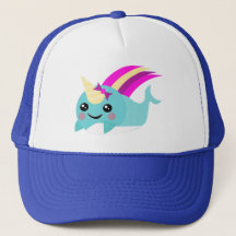 Cute Narwhal Trucker's Cap