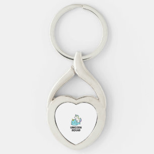 Cute Narwhal Unicorn Squad Funny Unicorn And Narwh Key Ring