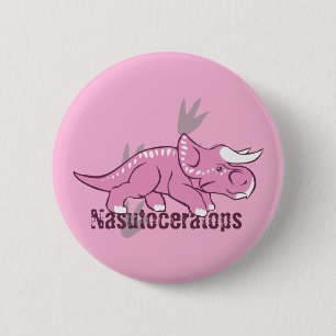 Cute Nasutoceratops 6 Cm Round Badge