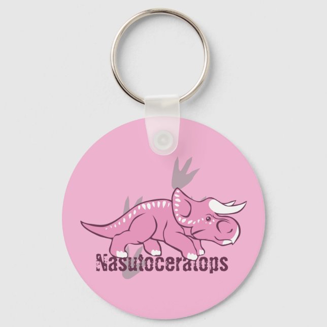 Cute Nasutoceratops Key Ring (Front)