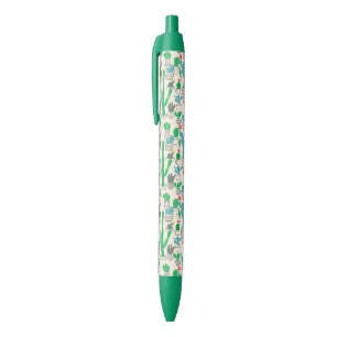 Cute Natural Floral Cacti Pattern Black Ink Pen