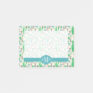 Cute Natural Floral Cacti Pattern Post-it Notes