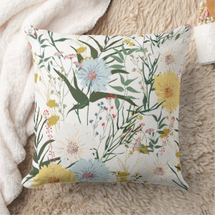 Cute nature background l White Cushion