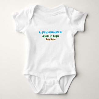Cute Nature Forest Baby Shower Grand Adventure Bodysuit