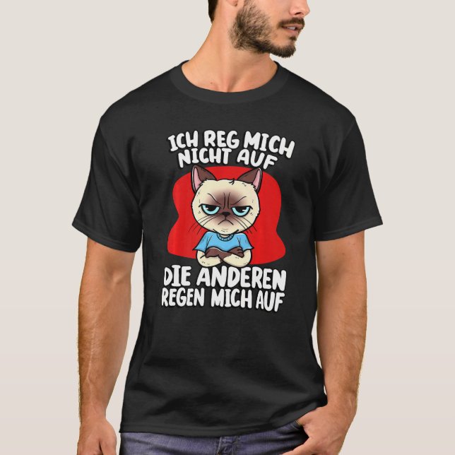 Cute Naughty Cat  Cat Owner T-Shirt (Front)