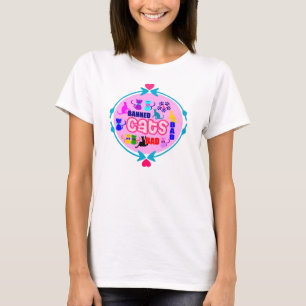 😻🐾↷❤Cute Naughty Cat Family Bella Circle Top