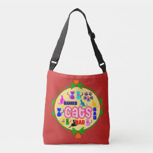 😻🐾↷❤Cute Naughty Cat Family Fabulous Classic Crossbody Bag
