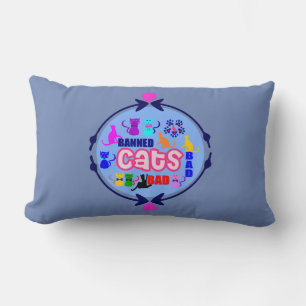 😻🐾↷❤Cute Naughty Cat Family Fabulous Lumbar Cushion