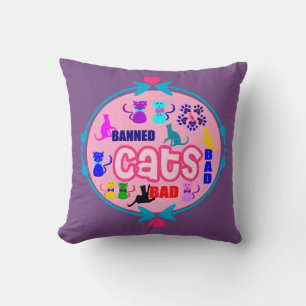 😻🐾↷❤Cute Naughty Cat Family Softand Wrinkle-free Cushion