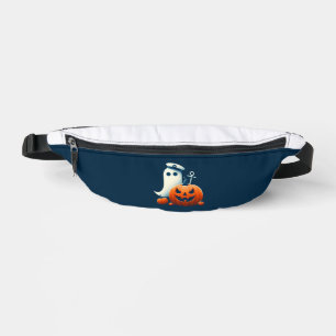Cute, Nautical/coastal Halloween ghost/pumpkins Bum Bags
