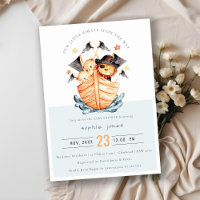 Cute Nautical Pirate Ship Lion Cub Baby Shower