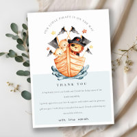 Cute Nautical Pirate Ship Lion Cub Baby Shower